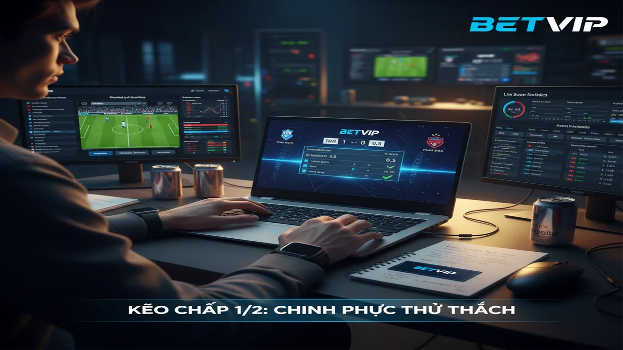 Mẹo kèo chấp 1/2 Betvip