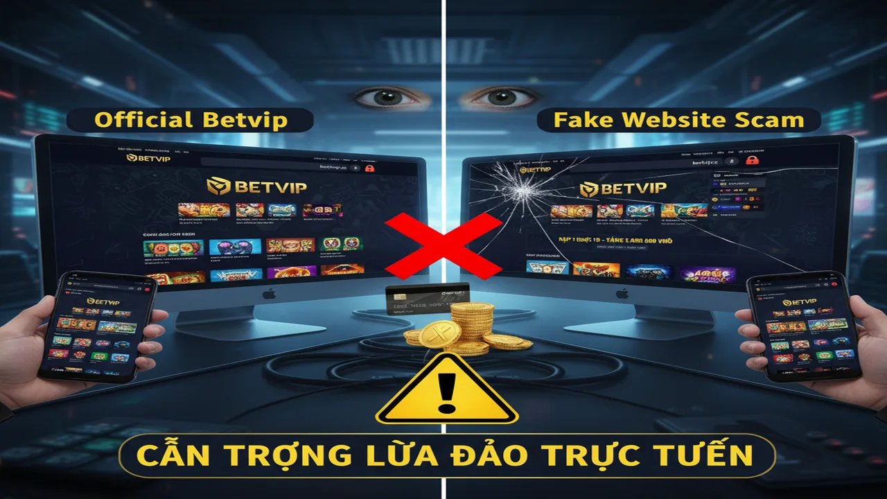 Nhận biết trang lừa đảo Betvip