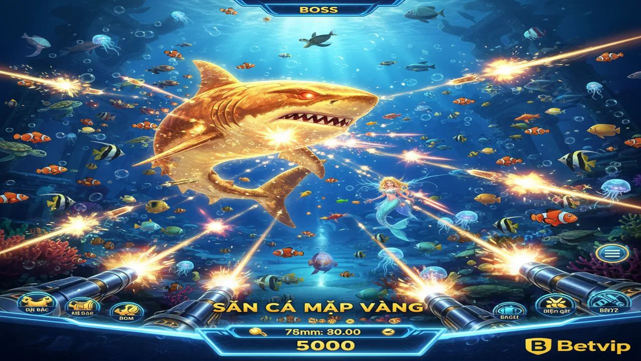 Mẹo săn Cá Mập Vàng Betvip